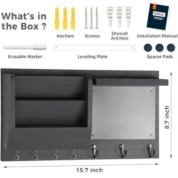 Ziivita Key Mail Holder - Stylish Organizer for Entryway