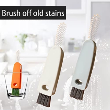 Versatile 3 in 1 Cleaning Brush Set for Bottles and Lids