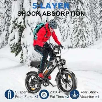 Tamobyke V20 Electric Bike with 1500W Motor - Sporty & Stylish