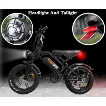 Tamobyke V20 Electric Bike with 1500W Motor - Sporty & Stylish