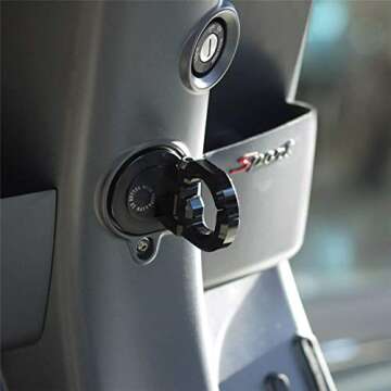 PRO-KODASKIN Storage Hook Crotchet for Vespa Model GTS300 GTS GTV LX LT (Black)