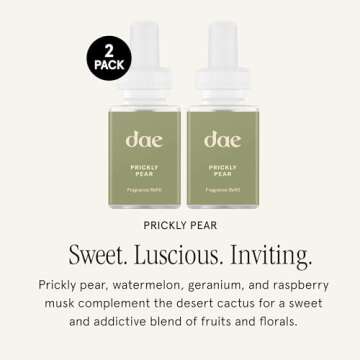 Pura & dae Fragrance Refill - Smart Home Air Diffuser - Home Scent Refill - up to 120-Hours of Premi...