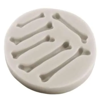 MINFEIDMS Halloween Theme Fondant Molds Bone Candy Molds For Cake Decorating Cupcake Topper Candy Chocolate Gum Paste Polymer Clay Set Of 1