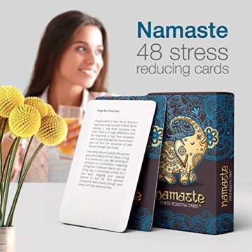 Namaste Stress Reducing Cards - Mindfulness & Meditation Tools for Everyone