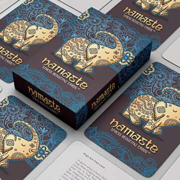 Namaste Stress Reducing Cards for Mindfulness & Relaxation