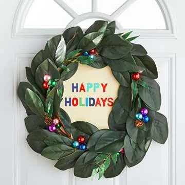 130 Pieces 1-Inch Wooden Alphabet Letters for Arts and Crafts, 5 Sets Uppercase ABCs with Sorting Tray, DIY Signs (Assorted Colors)