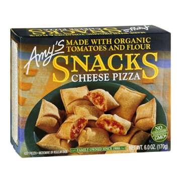 Amy's Cheese Pizza Snacks - Organic 6-Ounce Boxes (Pack of 12)