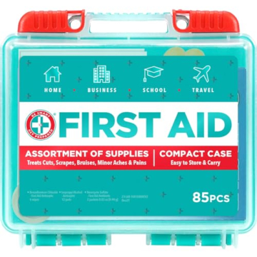 85-Piece First Aid Kit: Essential for Home, Travel & Outdoor Safety
