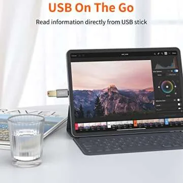 USB C to USB Adapter [2-Pack], Thunderbolt 3 to USB 3.0 OTG Adapter Compatible with MacBook Pro,Chromebook,Pixelbook,Microsoft Surface Go,Samsung Galaxy S9 S10 S20 S21 S22 Ultra,iPhone 15 16 Pro Max