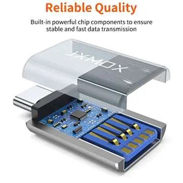 USB C to USB Adapter [2-Pack], Thunderbolt 3 to USB 3.0 OTG Adapter Compatible with MacBook Pro,Chromebook,Pixelbook,Microsoft Surface Go,Samsung Galaxy S9 S10 S20 S21 S22 Ultra,iPhone 15 16 Pro Max