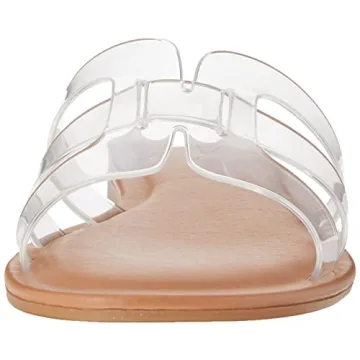 Stylish The Drop Women's Monika Flat H-Band Slide Sandals