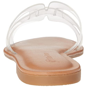 Stylish The Drop Women's Monika Flat H-Band Slide Sandals