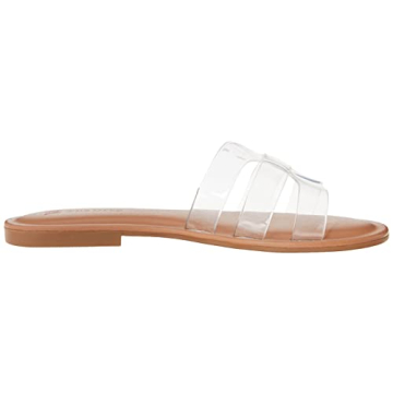 Stylish The Drop Women's Monika Flat H-Band Slide Sandals
