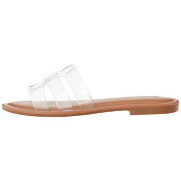 Stylish The Drop Women's Monika Flat H-Band Slide Sandals