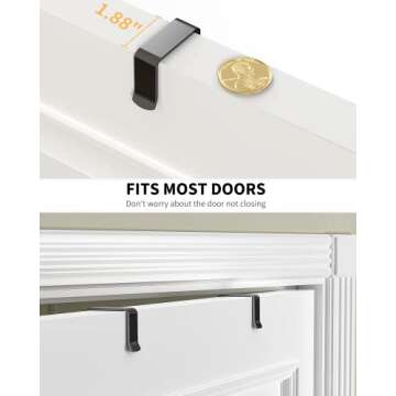 Moforoco 9-Tier Over The Door Pantry Organizer, Pantry Organization and Storage, Black Hanging Basket Wall Spice Rack Seasoning Shelves, Home & Kitchen Bedroom Bathroom House Essentials