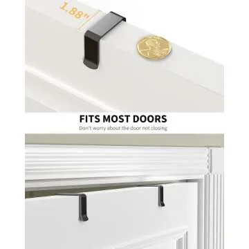 Moforoco 9-Tier Over The Door Pantry Organizer, Pantry Organization and Storage, Black Hanging Basket Wall Spice Rack Seasoning Shelves, Home & Kitchen Bedroom Bathroom House Essentials