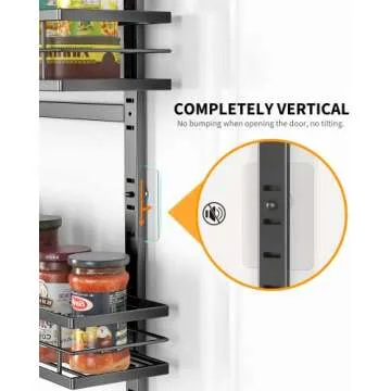 Moforoco 9-Tier Over The Door Pantry Organizer, Pantry Organization and Storage, Black Hanging Basket Wall Spice Rack Seasoning Shelves, Home & Kitchen Bedroom Bathroom House Essentials