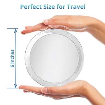 15X Magnifying Mirror for Flawless Makeup and Travel