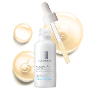 La Roche-Posay Glycolic Acid Serum with Kojic Acid and Vitamin B5, Reduces Dark Spots and Discolorat...