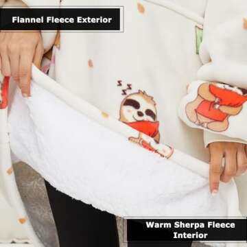 THREE POODLE Wearable Blanket Hoodie - Cozy Comfort for All