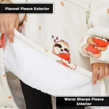 THREE POODLE Wearable Blanket Hoodie - Cozy Comfort for All