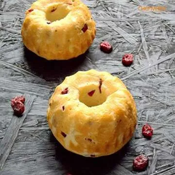 CHEFMADE Mini Tube Pan Set - 4 Non-Stick Bundt Molds