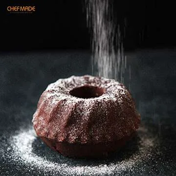 CHEFMADE Mini Tube Pan Set - 4 Non-Stick Bundt Molds