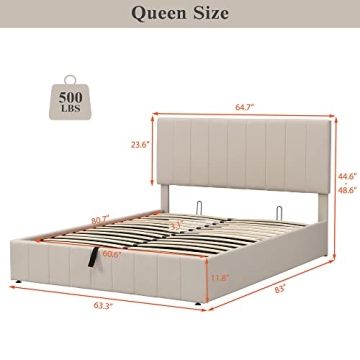 Merax Hydraulic Storage Bed Frame Elegant Design and Functionality