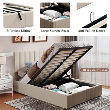 Merax Hydraulic Storage Bed Frame Elegant Design and Functionality