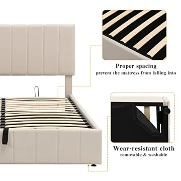Merax Hydraulic Storage Bed Frame Elegant Design and Functionality