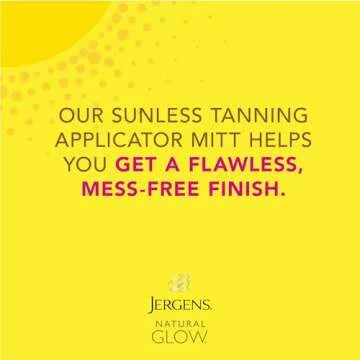 Jergens Natural Glow Body Applicator Mitt, Flawless, Streak-free Tanning Blender Glove, Reusable Tanning Mitt Protects Hands
