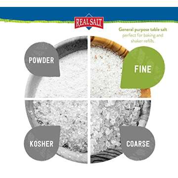 Redmond Real Sea Salt - All Natural Gluten Free Fine Salt