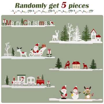 SAND MINE Wooden Christmas Advent Calendar with 24 Drawers, Countdown to Christmas, Refillable Wooden Advent with Changeable Top Decoration