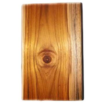 TEAK WOOD YOGA BLOCK- natural teak wood yoga block/handstand block - one solid piece (not hollow) lu...