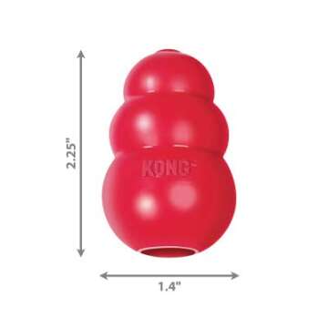 Durable KONG Classic Dog Toy - Stuffable Fetch & Chew Toy