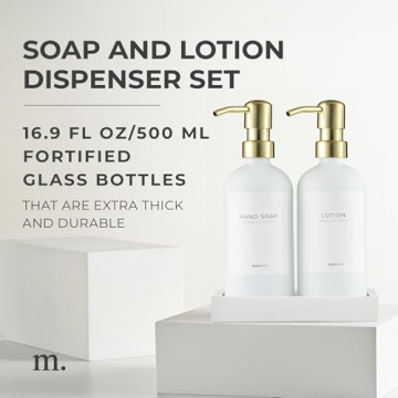 Stylish MaisoNovo Soap Dispenser Set for Elegant Homes