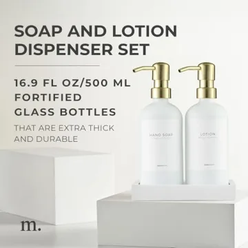 Stylish MaisoNovo Soap Dispenser Set for Elegant Homes