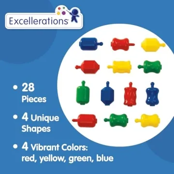 Excellerations STEM Pop Beads Toddler Toy 28 Piece Set