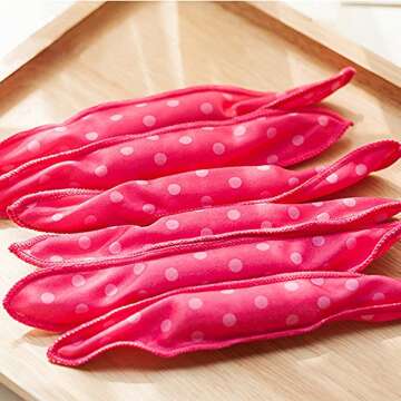 20Pcs Magic Pillow Cloth Hair Roller for Long Medium Hair, Flexible Foam Sponge No Heat Nighttime Ha...