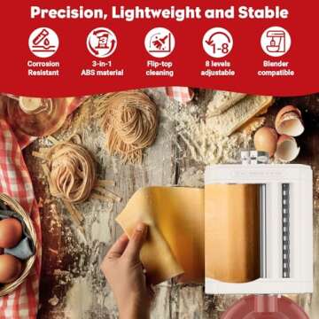 TPGSING 3-in-1 Pasta Attachment for KitchenAid Mixer