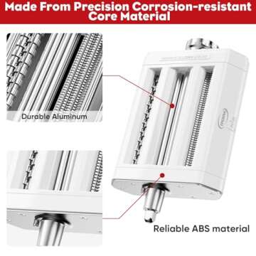 TPGSING 3-in-1 Pasta Attachment for KitchenAid Mixer