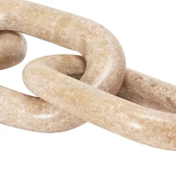 Bloomingville Decorative Marble Chain, Variegated Blush Tones