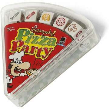 Pizza Party Dice Game for Kids - 2 Player Fun