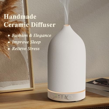 Stylish Ceramic Essential Oil Diffuser for Aromatherapy