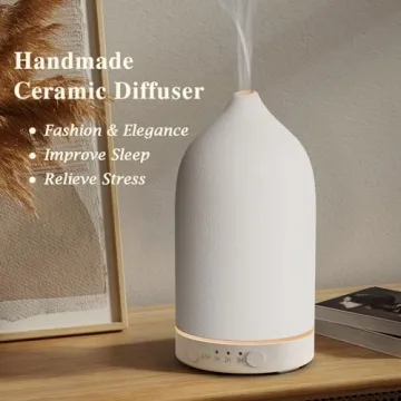 Stylish Ceramic Essential Oil Diffuser for Aromatherapy