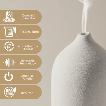 Stylish Ceramic Essential Oil Diffuser for Aromatherapy
