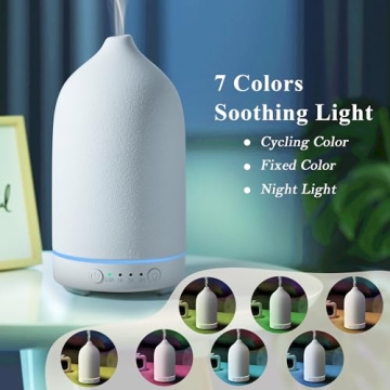 Stylish Ceramic Essential Oil Diffuser for Aromatherapy