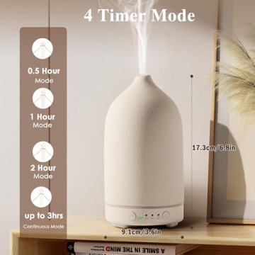 Stylish Ceramic Essential Oil Diffuser for Aromatherapy
