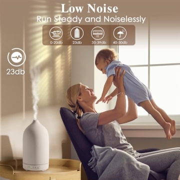 Stylish Ceramic Essential Oil Diffuser for Aromatherapy