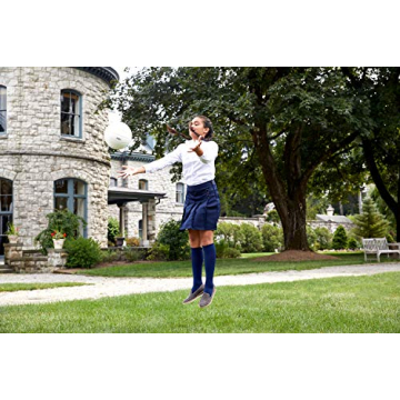 French Toast Girls Adjustable Waist Pleated Skirt Navy